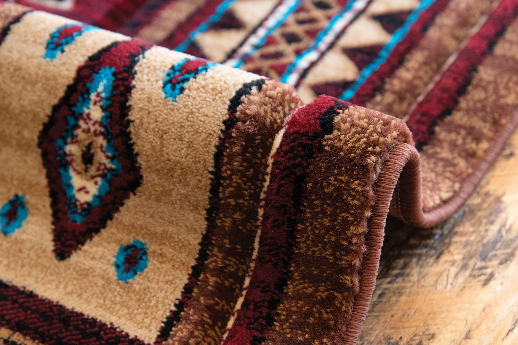 United Weavers Rustic Forest Bayard Hand-Carved Area Rug or Runner