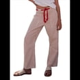 thumbnail image 1 of Pantalones Vaqueros Holgados con Diseño de Patchwork y Cordón Ajustable para Mujer Rojo S, 1 of 7