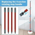 thumbnail image 4 of UYGDUY-Mop Handle for Ocedar, Mop Handle for O Cedar, Spin Mop Replacement Handle for O Cedar, 4 Section 30" to 58" Mop Handles for Ocedar Spin Mop & H2pro Flat Mop, Mop Stick Mop Pole Handle for Oce, 4 of 4