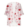 thumbnail image 4 of Hvyesh Womens Kimono Cardigan Beach Cover Up Chiffon Cardigan Floral Open Front Tops Loose Capes, 4 of 5