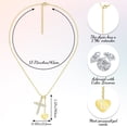 thumbnail image 2 of Initial Necklaces for Women Gold - Diamond Cross with Letter L Pendant, Alphabet Necklaces for Mom Girlfriend Wife Daughter Grandma, Personalized Jewelry Gifts for Birthday Anniversary Christmas, 2 of 9