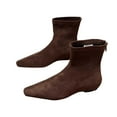 thumbnail image 3 of Women's Ankle Boots Suede Flat Pointed Toe Sock On Stretch Fit Comfortable Casual Footwear Ideal for Daily Wear, 3 of 5