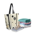 thumbnail image 2 of FORMRS Womens Canvas Tote Bag with Zipper Inner Pocket Shoulder Handbag, Stripes Pattern, 2 of 7