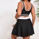 thumbnail image 5 of Tankini de verano para mujer, traje de baño deportivo de dos piezas con estampado de patchwork y escote en V profundo, con aros, para mujer, tankinis, 2 piezas, 5 of 9