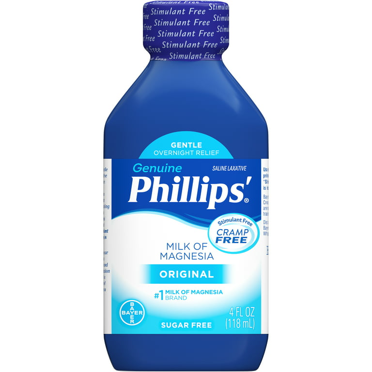 Phillips' Milk Of Magnesia Liquid Laxative, Original, 4 Fl Oz 