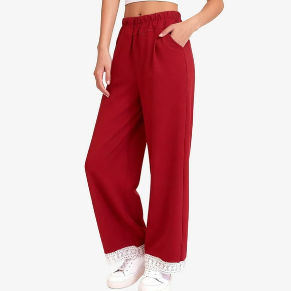 Cowsor Kids Solid Color Sweatpants Casual Elastic Waist Joggers Pants Comfort Loose Fit Athletic Pants Running Trousers