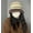 Brown stripes, variant on Plush Knitted Hat For Women's Autumn And Winter New Maillard Style Woolen Hat For Warmth, Ear Protection, And Face Showing Small Fisherman Hat