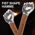 thumbnail image 4 of Fist Hammer 2.1 lbs Stainless Steel Hammer Solid Wood Handle Outdoor Camping, 4 of 8