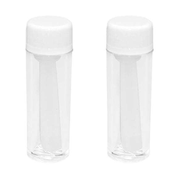 Seitruly 2 piezas de higiene y seguridad, insertador de lentes táctiles de silicona, lote de ojos, práctico tacto de silicona Cuidado de ojos semitransparente