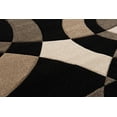 thumbnail image 2 of HomeRoots 371496 94 x 134 in. Polypropylene Oversize Area Rug, Black, 2 of 3