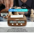 shieny Chess clock,Delay Color Wood With Delay Clock Delay Bonus