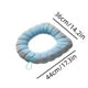 thumbnail image 5 of Asiento de inodoro universal con asa - Funda de inodoro gruesa y lavable para invierno, tejido cómodo para personas mayores y baños fríos, juego de 1 pieza Aestivo | Azul | AESTIVO, 5 of 7