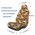 thumbnail image 3 of Wukai Sloth on the Branch Full Set Car Seat Covers with Soft Padding Universal Auto Front Seats Protector and Cushion Mat, 3 of 5