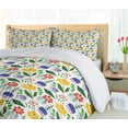 thumbnail image 5 of Ambesonne Garden Art Duvet Cover Set, Colorful FieldFlowers, 2-Calking, Ivory Multicolor, 5 of 7