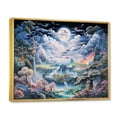 thumbnail image 2 of Designart "Asian Art Mystic Horizon I" Asian Floater Framed Canvas Art Print, 2 of 7