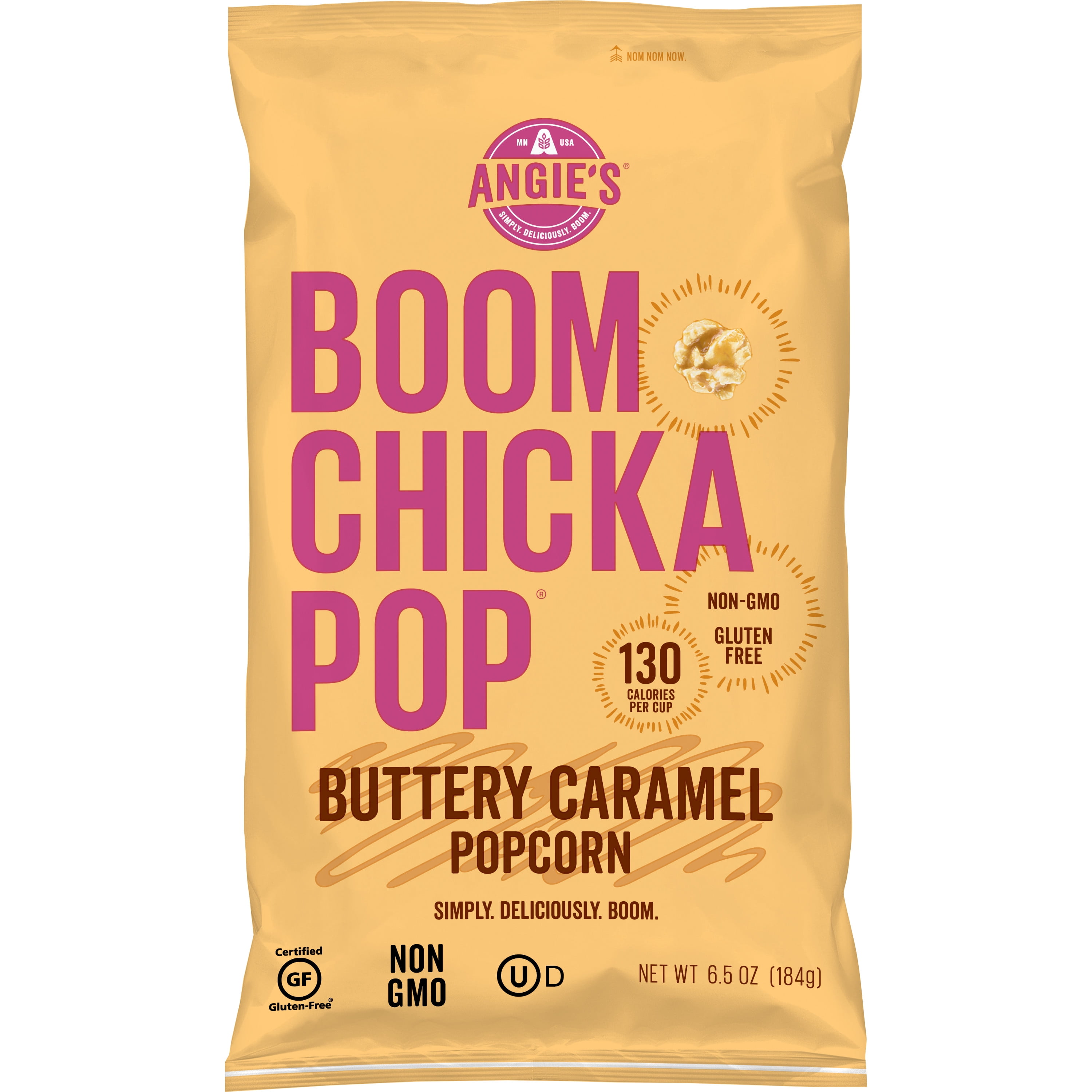 Angies BOOMCHICKAPOP Buttery Caramel Popcorn 6.5 oz.