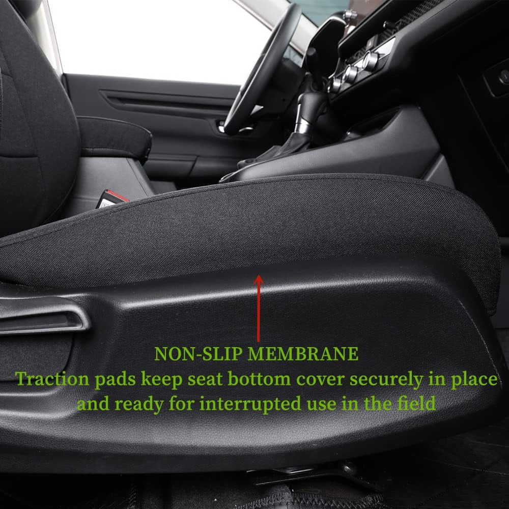 coverdream Custom Fit HRV Car Seat Covers for Honda HRV EX-L 2023 2024 2025 2026 - Washable Polyester Auto Seat Covers (Full Set,Black)