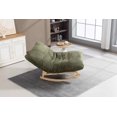 thumbnail image 3 of Timbernest Bean Bag Rocking Chair for Indoor Outdoor, Accent Armless Lazy Sofa, Corduroy Casual Single Couch, Green, 3 of 5