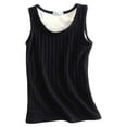 thumbnail image 1 of Minnieouse Ropa interior gruesa para mujer, lencería sin mangas, chaleco de fondo cálido para mujer, ropa térmica de diseño Simple de Color Prendas para la parte del cuerpo Negro Minnieouse AP013488-01, 1 of 6