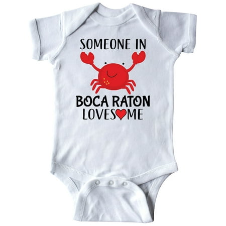

Inktastic Someone in Boca Raton Loves Me Gift Baby Boy or Baby Girl Bodysuit
