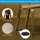 thumbnail image 4 of Uxcell Almohadillas de fieltro autoadhesivas para muebles, almohadilla redonda para proteger pisos de madera, negras, 4 of 5