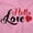 Pink, variant on Hello Love Expecting Little One Women's Maternity T Shirt Tee Brisco Brands S