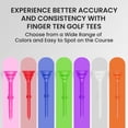 thumbnail image 2 of Golf Tees Plastic Unbreakable Long 3 1/4 inch Cup Bulk Value 24 Pack,Golf Tee Upgrade Low Resistance Cushion Multiple Colors, 2 of 14