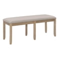thumbnail image 1 of Bowery Hill Contemporary Wood Backless Bench in Washed Gray Finish, 1 of 16