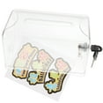 thumbnail image 3 of Clear Suggestion Box Ballot Box Donation Box with Lock for Fundraising Voting Ballot, 3 of 8