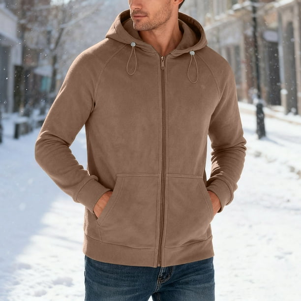 WILLBEST Sudaderas En Pareja Chaqueta con Capucha Informal Forrada para Exteriores De Otoño e Invierno para Hombre XXXXGrande