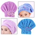 thumbnail image 5 of Lnjbabao 2 Toallas De Microfibra Para Secar El Cabello, Gorro De Secado De Cabello Ultra Absorbente, Toalla Turbante Para El Cabello Con Lazo Para Mujeres, Adultos O Niñas Para Secar El Cabello, 5 of 5