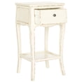 thumbnail image 2 of SAFAVIEH Thelma Solid Rustic End Table with Storage Drawer, Vintage Cream, 2 of 5