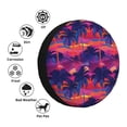 thumbnail image 4 of Naloa Retro Palms PVC Leather Spare Tire Wheel Cover for Car Truck SUV Camper Trailer Universal Fit many size14 inch, 4 of 6