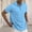 Sky Blue, variant on Eltusu Men's Polo Shirts with Collar, Zip Up Pullover Breathable Short Sleeve Summer Shirts Green Size S-3XL
