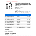 thumbnail image 2 of Front Control Arm Ball Joint Sway Bar Link Kit 6 - Compatible with 2005 - 2008 Dodge Magnum - Autopart Premium, 2 of 2