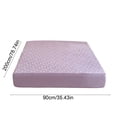thumbnail image 3 of Linnome Fitted Sheet Floral Pattern Breathable Linen Mattress Protector for Single Bed Cool Easy Clean 35.4x78.4in Multicolor#07, 3 of 6