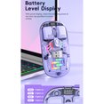 thumbnail image 3 of Gaming Mouse Dual Mode, Transparent RGB Lighting Mouse with 2.4G BT5.0, 3 Speed Sensor, 3000FPS, 400mAh for Home Office, 3 of 7