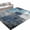 Blue Gray White, variant on Entryway Rug 2'x3', Teal Grey Kitchen Runner Rugs Non-Slip Carpet Mats, Modern Oil Painted Abstract Art Aesthetics Bedside Rugs Runners Washable Floor Carpet for Bathroom Laundry Room