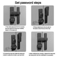 thumbnail image 3 of Bgsha Luminous Door Latch 180 Degrees Sliding Door Lock Free-punch Interior Door Bolt, 3 of 7