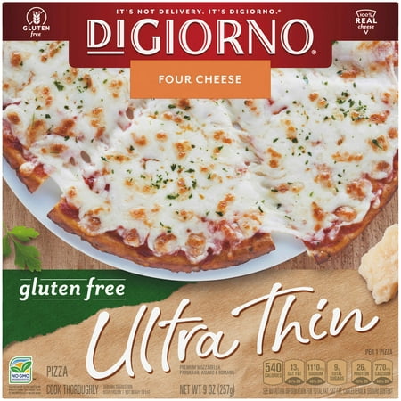 DiGiorno Four Cheese Non GMO Frozen Ultra Thin Crust Pizza - 9oz
