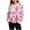 Hot Pink, variant on Women Christmas Sweater Novelty Xmas Tree Print Pullover Sweaters Fur Trim Crewneck Long Sleeve Knit Tops Fall Winter Trendy Clothes Red S