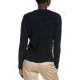 thumbnail image 2 of Brooks Brothers womens  Cable Crewneck Sweater, l, Blue, 2 of 3