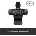 thumbnail image 3 of C920S HD Pro Webcam, Full HD 1080p/30fps Video Calling, Clear Stereo Audio, Light Correction, Privacy Shutter, Works with Skype, Zoom, FaceTime, Hangouts, PC//Laptop/Tablet/Xbox, 3 of 10
