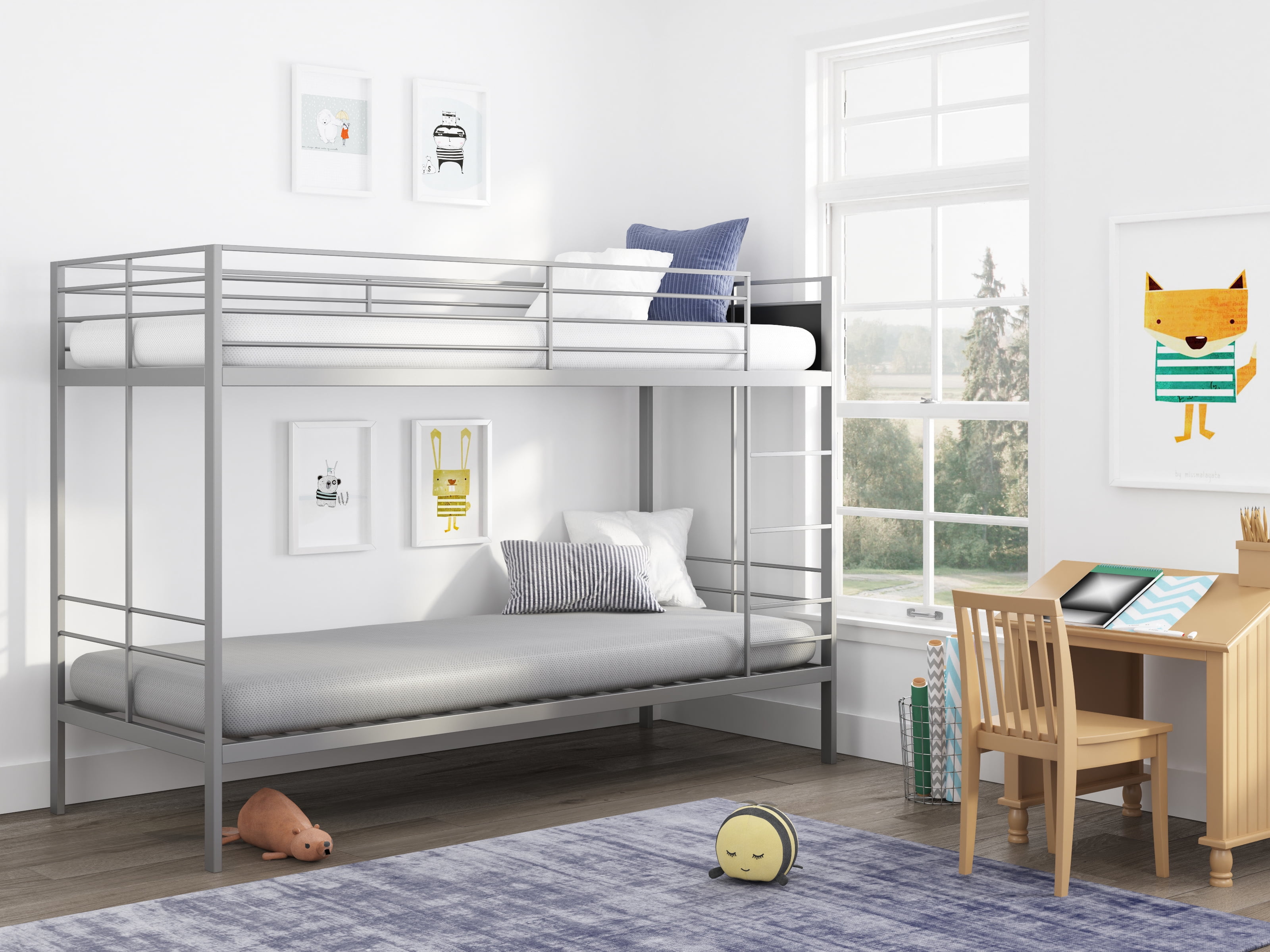 NapQueen Rainbow 5" Twin, Memory Foam Mattress, Gray
