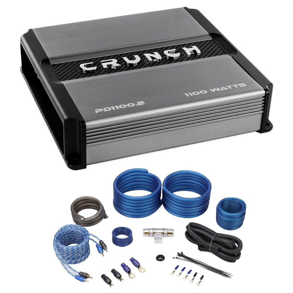 Crunch PD1100.2 1100w 2Channel Pro Power Car Audio Amplifier Class AB