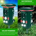 G·PEH Solar Animal Repeller Outdoor, 360°Ultrasonic Animal Repeller