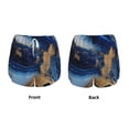 thumbnail image 3 of Daiia Navy Blue Marble Pattern Women's 2 in 1 Running Shorts - Lightweight Athletic Workout Gym Yoga Shorts Liner with Phone Pockets-XX-Large, 3 of 7