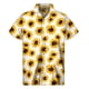 thumbnail image 4 of Camisa hawaiana con estampado 3D de girasoles para hombre, ropa para hombre, camisas hawaianas florales, blusas de manga corta de verano, blusa con botones y solapa de calle, 4 of 5