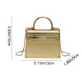 thumbnail image 3 of Yusimy Fashionable Design Women's Shoulder Bag Solid Color Street Trendy Chain Small Square Bag for Daily Use, 3 of 6