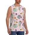 thumbnail image 2 of Yiaed Fish Seahorse Print Men's Singlet Vests Summer Running Muscle Tank Tops Gym Undershirt Round Neck Sleeveless for man, 2 of 5